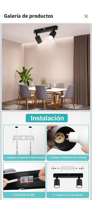 Lámpara de techo moderna