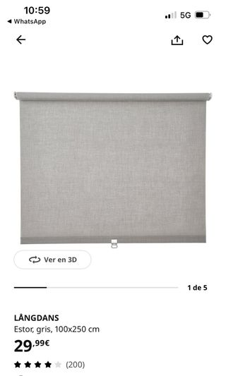 Estor enrollable gris