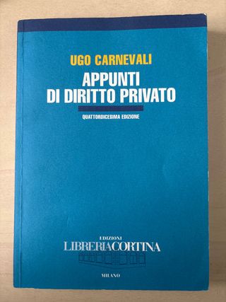 Appunti di Diritto Privato - Ugo Carnevali