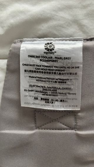 Mochila Ergobaby Porteo Bebé Gris