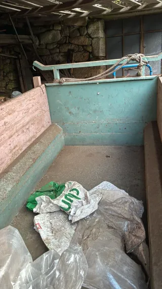 Tractor BCS 942 con remolque hidráulico