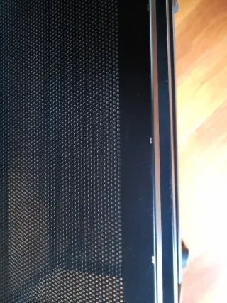 Estantería metálica negra 2 baldas