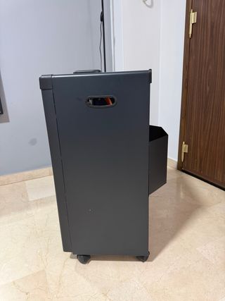 Estufa de gas llama azul