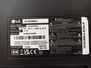 Televisor LG 32 LED Negro Smart Tv