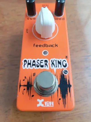 Pedal Guitarra Xvive Phaser King V6 Naranja