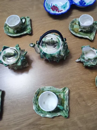 Servizio tazzine Vietri a forma di conchiglia