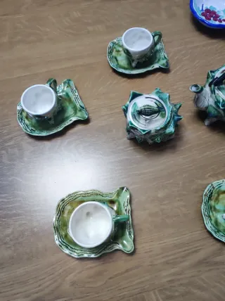 Servizio tazzine Vietri a forma di conchiglia