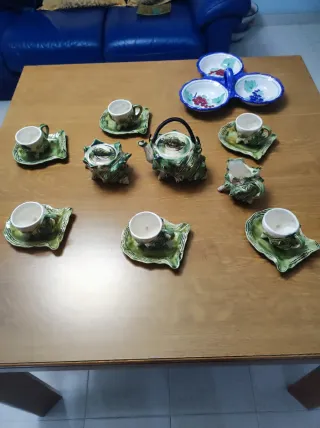 Servizio tazzine Vietri a forma di conchiglia