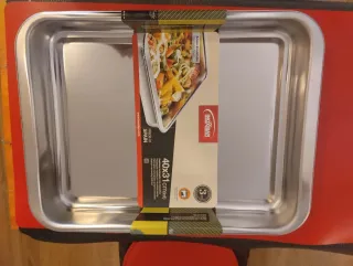 Bandeja horno INOXIBAR 30x21 cm