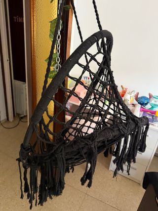 Hamaca colgante negra