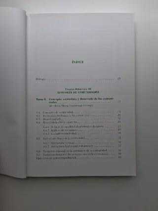 Ecología II: comunidades y ecosistemas