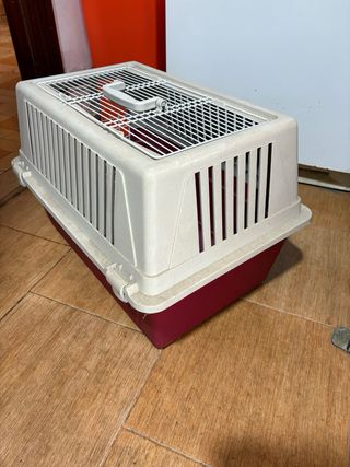 Transportín Perros/Gatos Rojo y Blanco