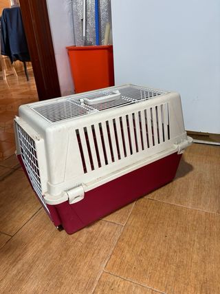 Transportín Perros/Gatos Rojo y Blanco