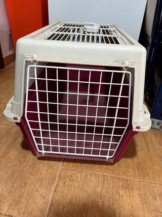 Transportín Perros/Gatos Rojo y Blanco