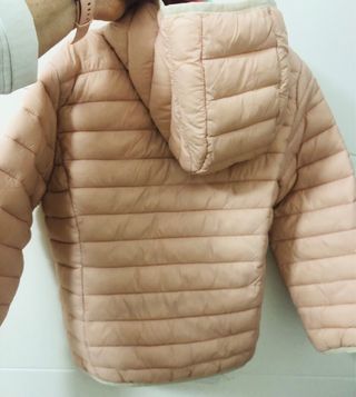 Abrigo acolchado niña rosa
