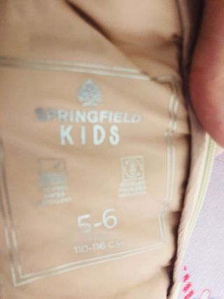 Abrigo acolchado niña rosa