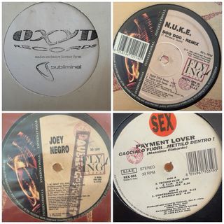 Lotto dischi in vinile house dj