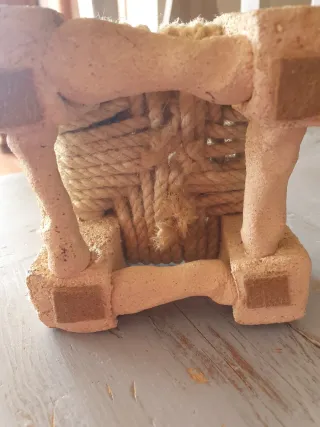 Escultura silla barro