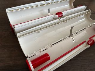 Porta rollos plata y film Leifheit pack de 2