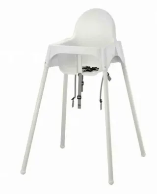 Trona de bebé blanca