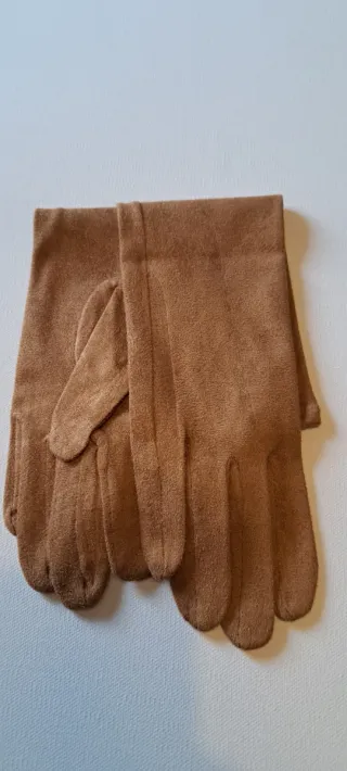 Guantes largos marrones