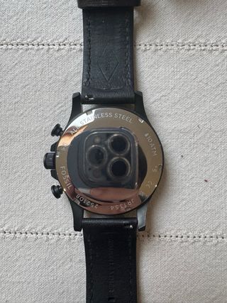 Reloj Fossil Correa Piel Negra