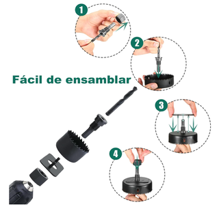 Set de coronas perforadoras HYCHIKA 19 piezas