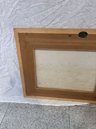 Óleo Paisaje Impresionista Marco Madera