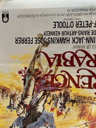 Cartel original Lawrence de Arabia