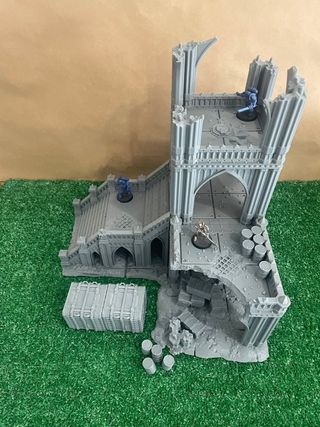 Escenografía Catedral Gótica Ruinas 28mm scatter