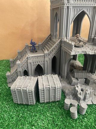 Escenografía Catedral Gótica Ruinas 28mm scatter