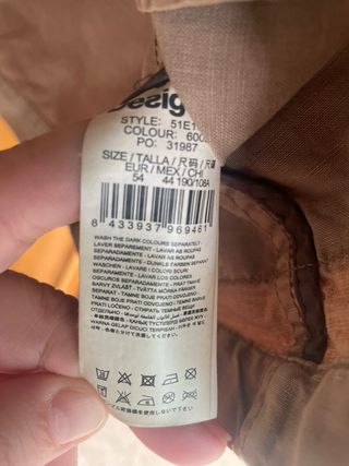 Chaqueta de entretiempo hombre beis Desigual