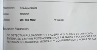 Rodec MX180 MKIII Mezclador DJ Profesional