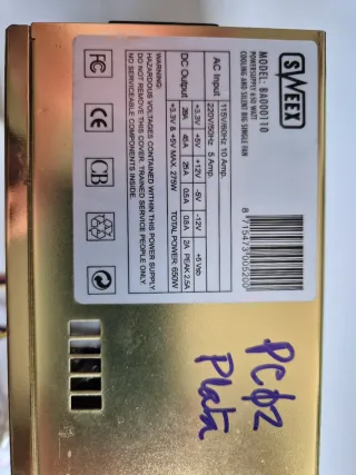 Fuente Alimentación SWEEX 650W BA000110