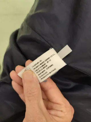 Abrigo  acolchado T / M Negro el gris marengo