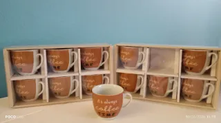 Set 6 Tazzine Caffè Always Coffee Time