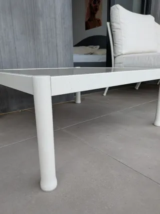 Mesa centro exterior duradera metal