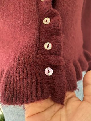 Jersey Zara color Burdeos. Talla M