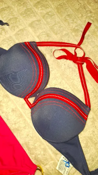 Bikini Calzedonia tg. M blu/rosso