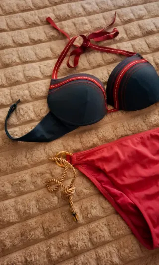 Bikini Calzedonia tg. M blu/rosso