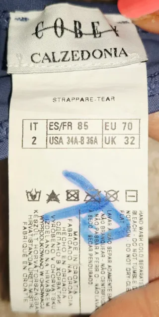 Bikini Calzedonia tg. M blu/rosso