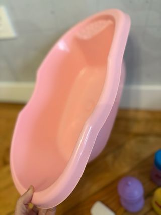 Lote baño muñecas: bañera, orinal y accesorios