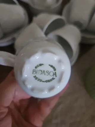 Juego de café Bidasoa de porcelana 12 servicios