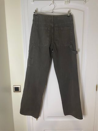 Pantalones Cargo Pull&Bear Grises