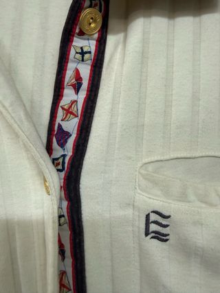 Camisa Escada Sport Talla S Beige Vintage