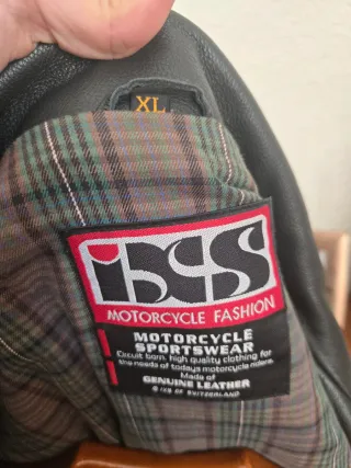 Chaqueta de cuero moto IXS Talla XL, alicante
