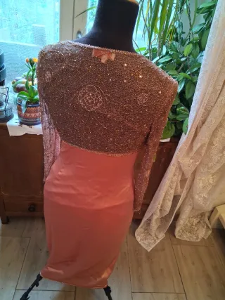 Abito da cerimonia oro e rosa