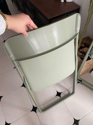 Silla plegable verde Ikea