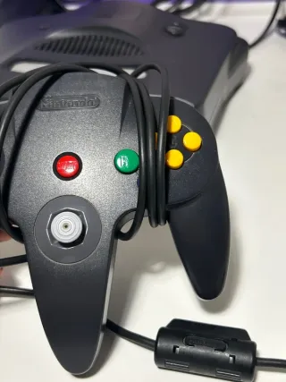 Nintendo 64 N64 Console Nera + Controller