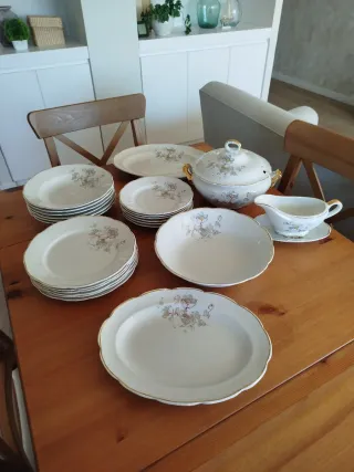 VAJILLA PORCELANA ANTIGUA